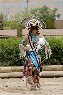 Hunting Prints: Zuni Red-Tailed Hawk Dancer performing the Turkey Dance at the Gallup